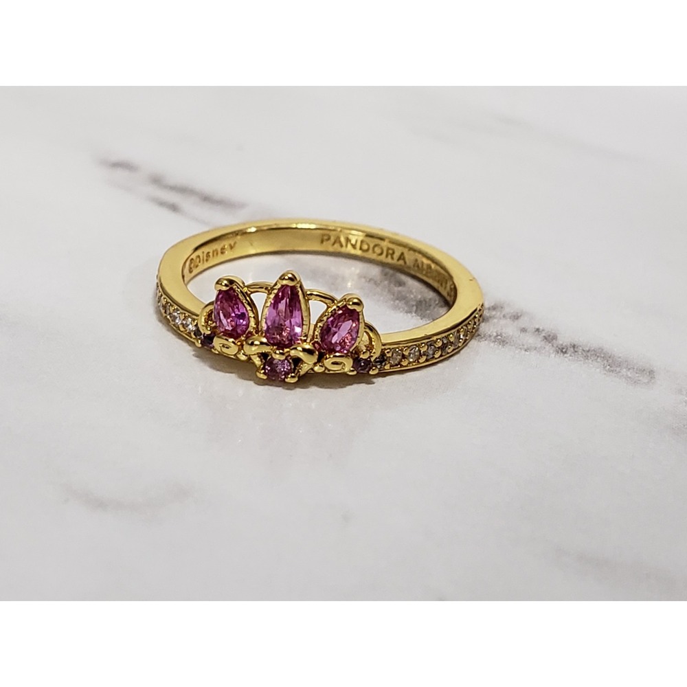 Pandora Disney Princess Rapunzel Tiara Ring Size 5.5